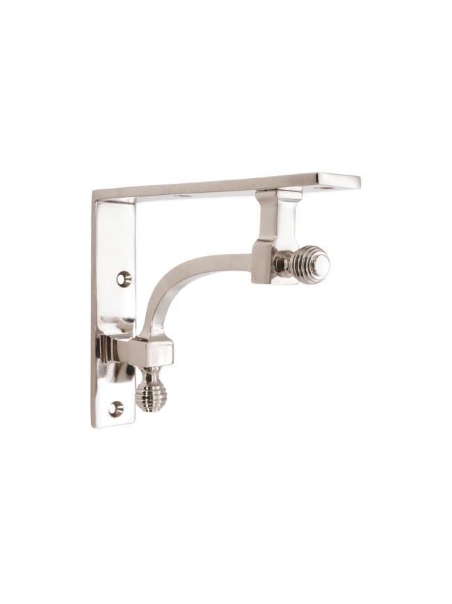 Beehive Small Shelf Bracket Polished Nickel (Sold in Pairs)