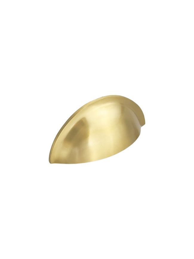 Slim Cup Handle Small Satin Brass