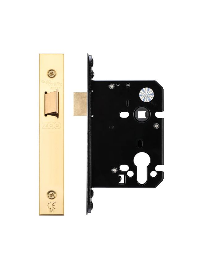 Zoo Hardware Upright Latch - 76mm C/W PVD Forend and Strike