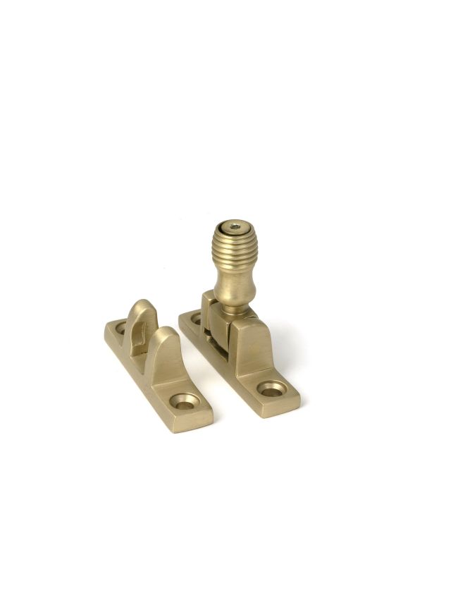 Satin Brass Beehive Brighton Fastener - Narrow (Square)