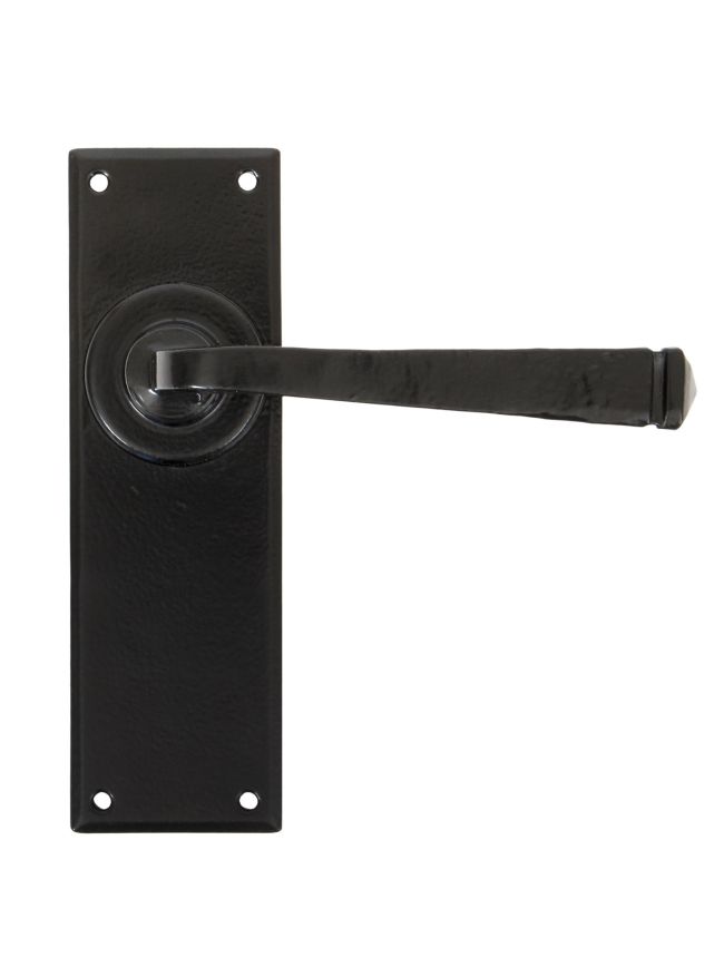 Black Avon Lever Latch Set