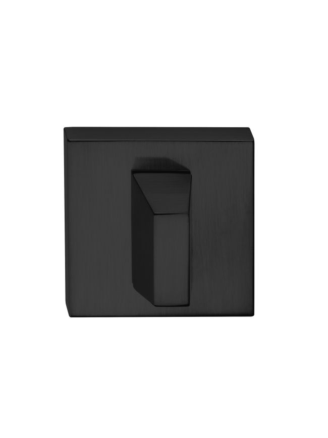Tupai Rapido Curva/QuadraLine WC Turn on Square Rose (bolt through fixing only) - Pearl Black