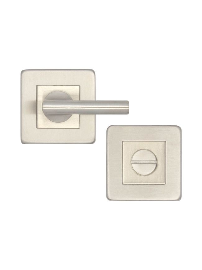 JSS356 Satin Stainless Steel Square Easy Turn & Release - By Frelan Hardware - JSS356