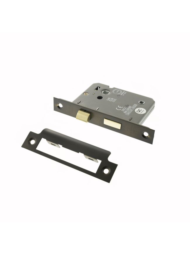 Atlantic Bathroom Lock [CE] 3" - Urban Dark Bronze