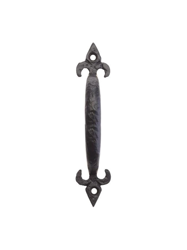 Zoo Hardware Fleur de Lys Pull Handle - 6" - Black
