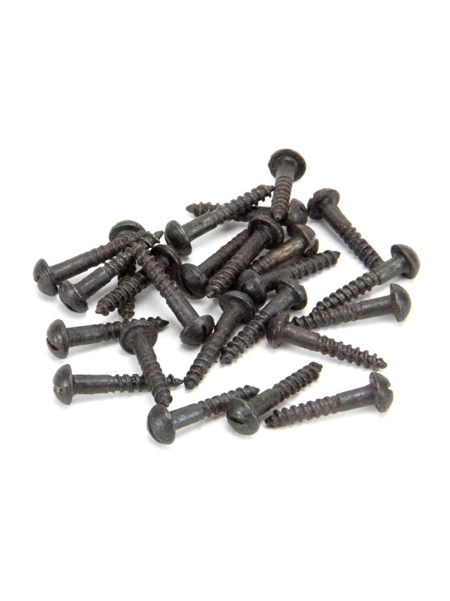 Beeswax 8x1" Round Head Screws (25)