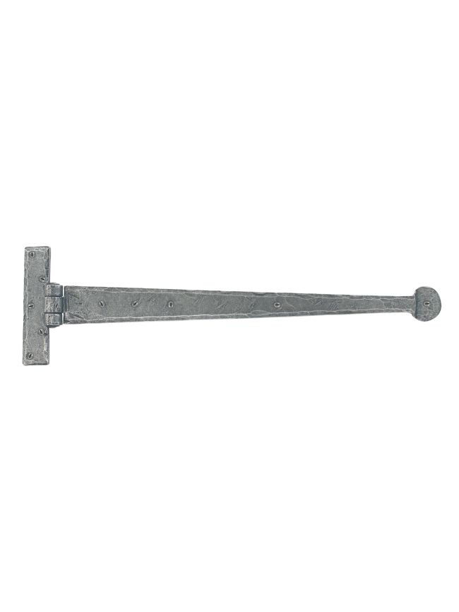 Pewter 18" Penny End T Hinge (pair)