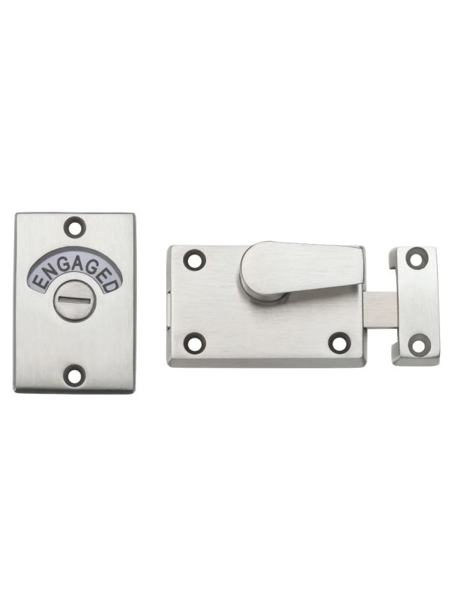 Zoo Hardware Toilet Door Indicator - Stainless Steel