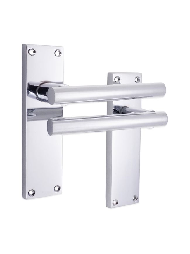 Jura Lever on Backplate Latch Polished Chrome