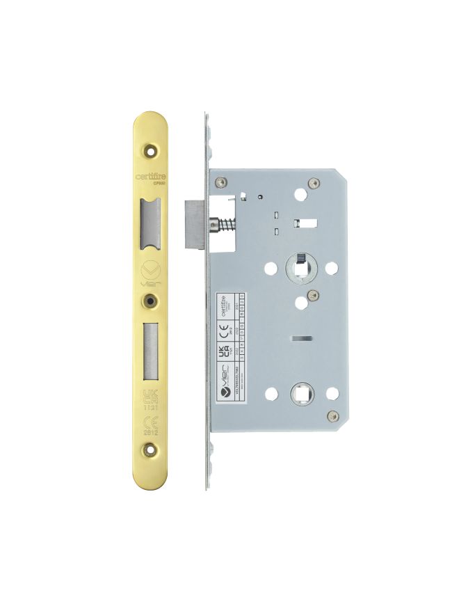 Zoo Hardware 2 Piece - DIN bathroom - 78mm c/c - backset 60mm - Gold