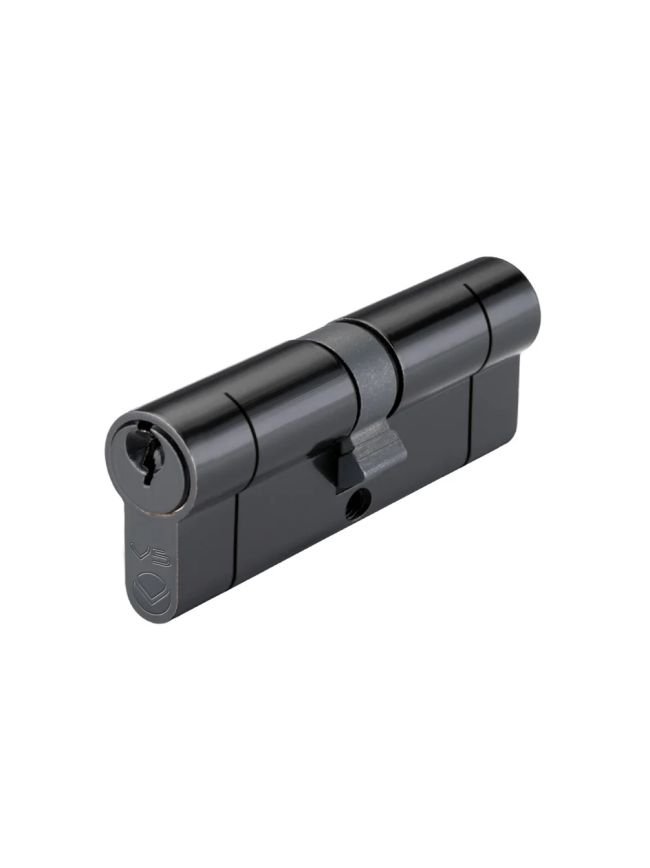 Zoo Hardware 80mm Euro Double Keyed to Differ - Black