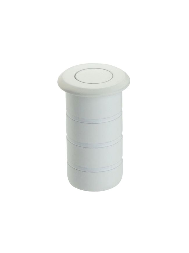Zoo Hardware Dust Socket for Flush Bolts - Concrete 20mm dia. x 38mm - Powder Coat White
