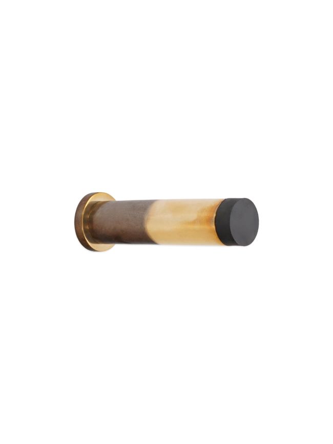 Opal Knurlmond Door Stop Aged Brass
