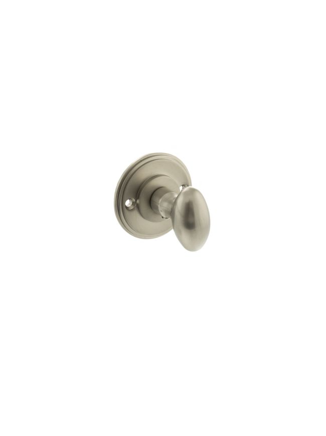 Millhouse Brass Solid Brass Oval WC Turn and Release - Satin Nickel