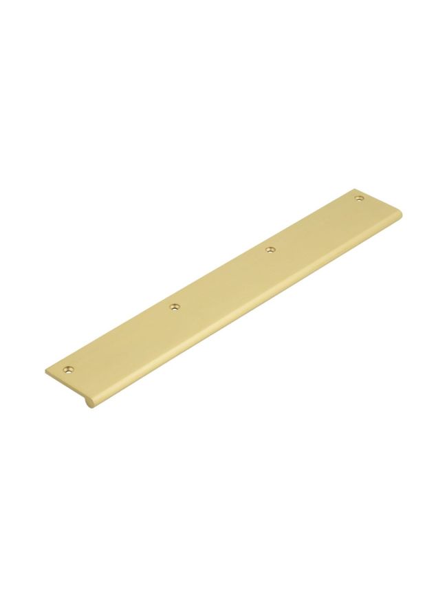 Burlingon 300mm Satin Brass Flat Edge Pull - By Frelan Hardware - BUR932SB