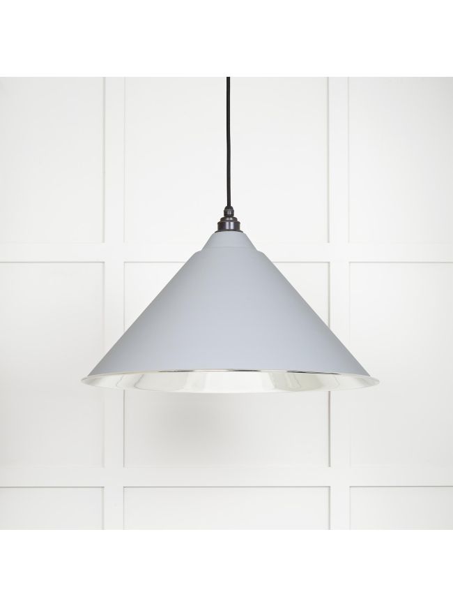 Smooth Nickel Hockley Pendant in Birch
