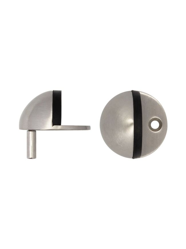 Satin Stainless Steel Oval Floor Mounted Door Stop - By Frelan Hardware - JSS08