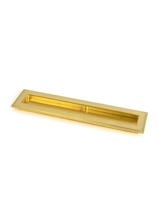 Polished Brass 250mm Art Deco Rectangular Pull
