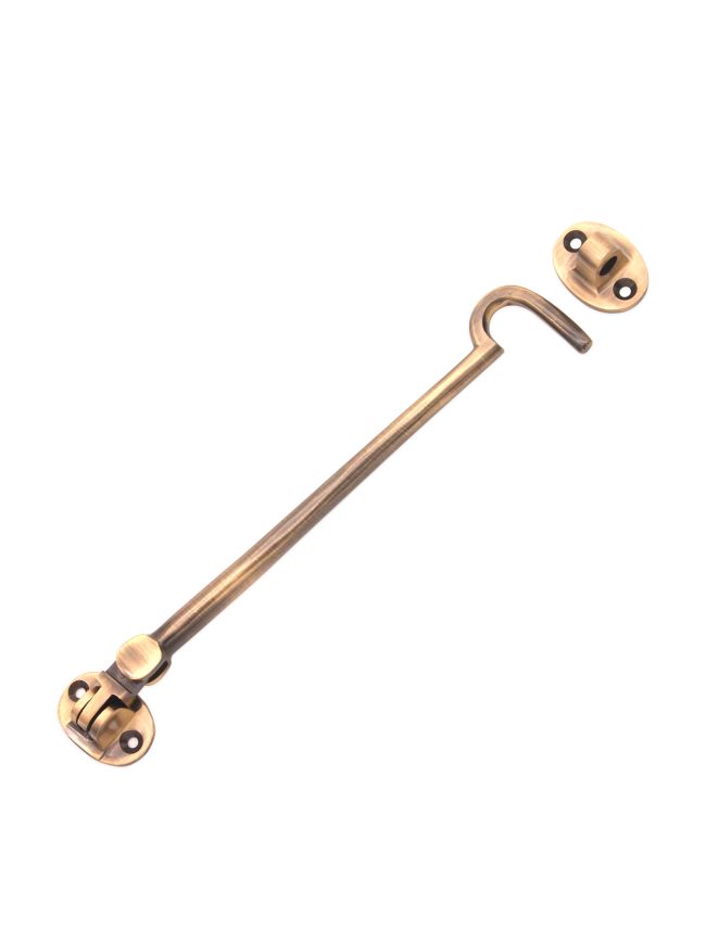 Silent Cabin Hook 8" -  200mm Antique Brass