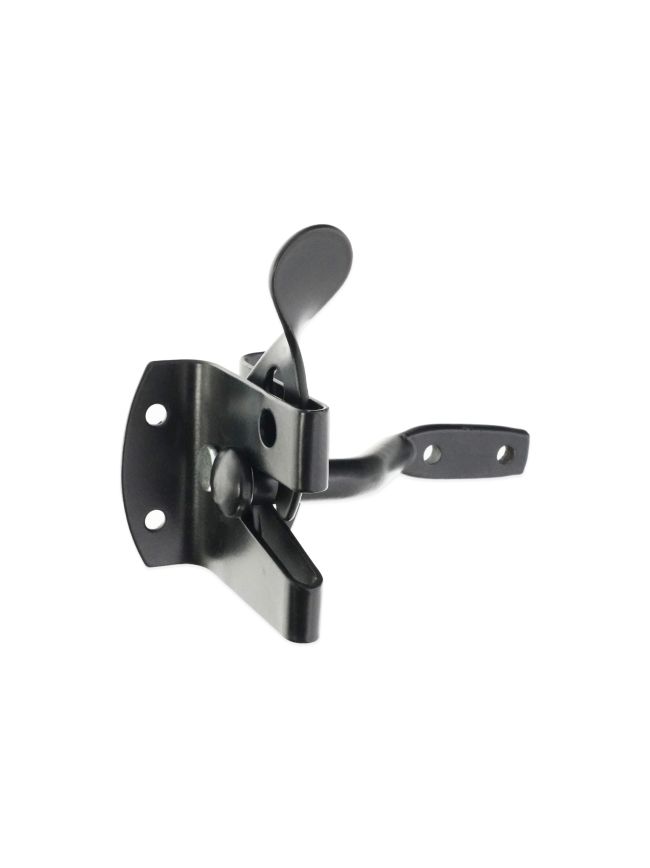 Iron Auto Gate Latch Black