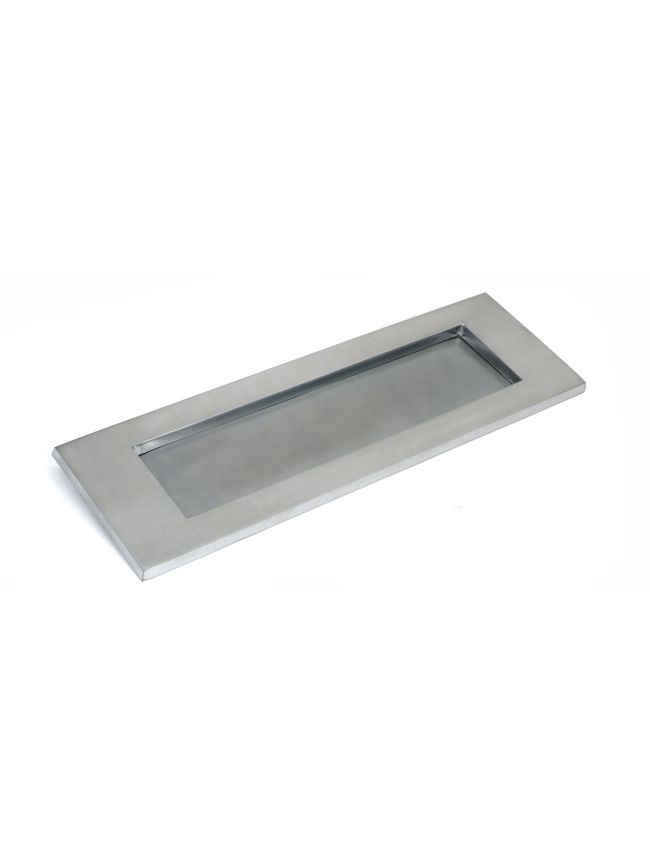 Satin Chrome Large Letter Plate