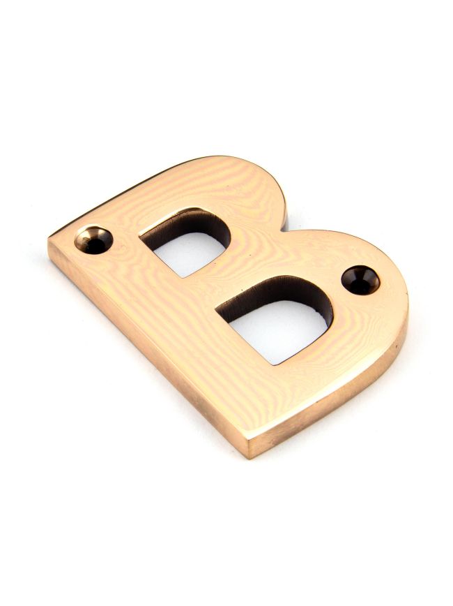 Polished Bronze Letter B