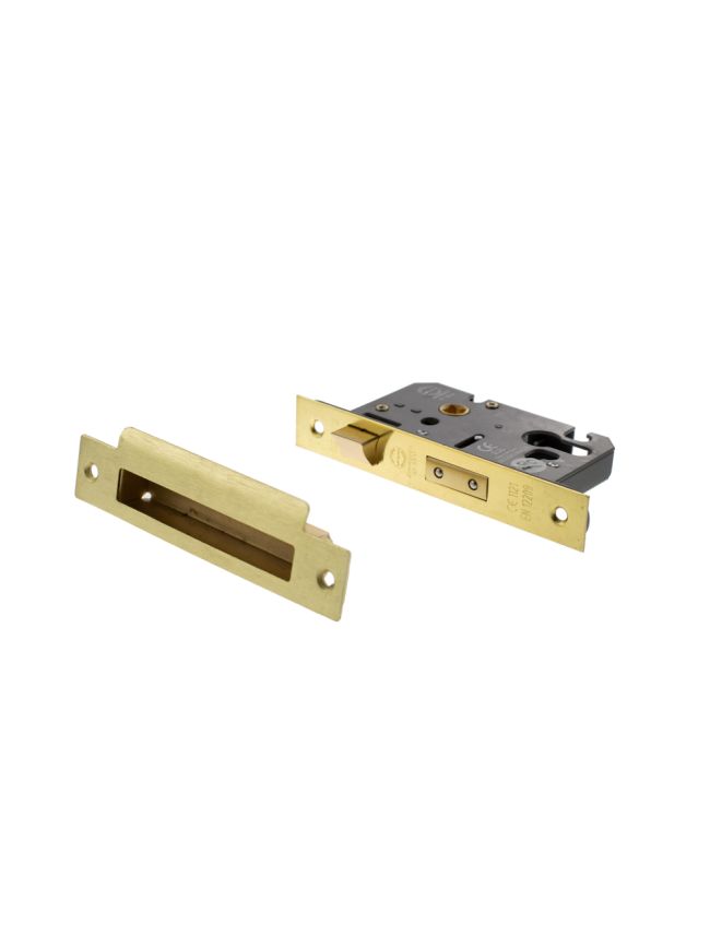 Atlantic Euro Sashlock [CE] 3" - Satin Brass