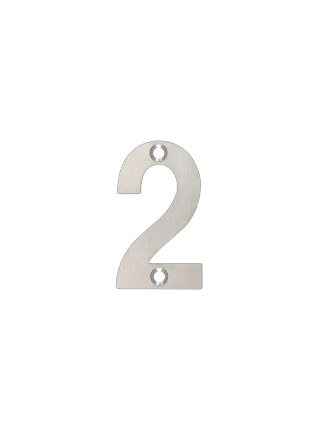 Zoo Hardware Numerals - 50mm - Polished Stainless