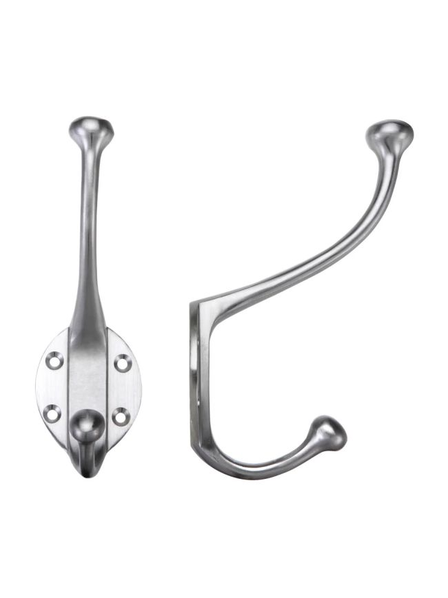 Zoo Hardware Hat and Coat Hook - Satin Chrome