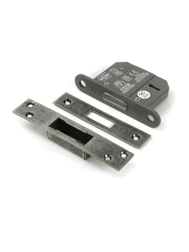 Pewter 2½" 5 Lever BS Dead Lock KA