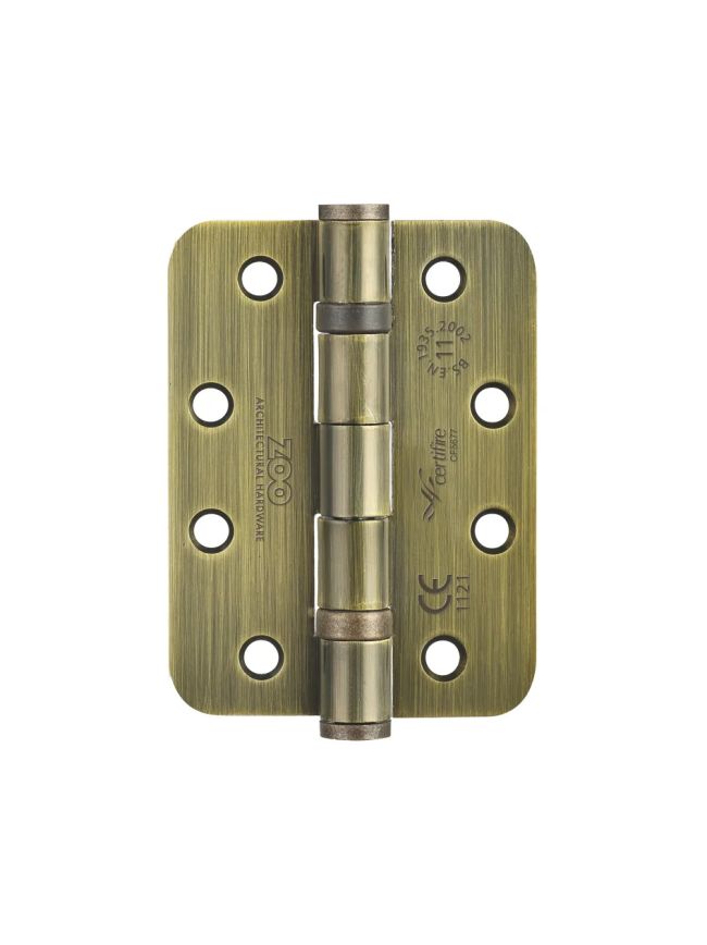 Zoo Hardware Ball Bearing Hinge - Steel 102 x 76 x 3mm - Radius - Bronze