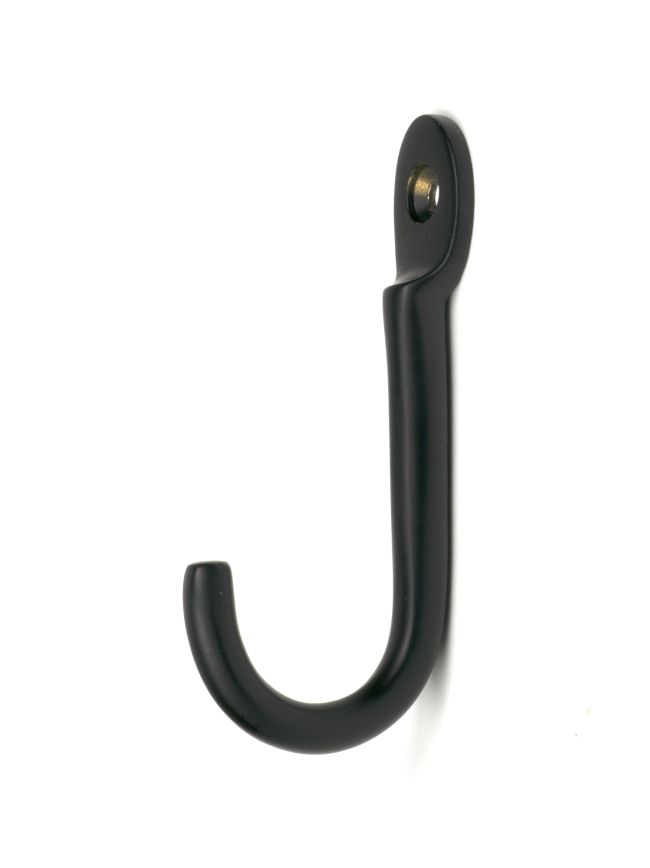 Matt Black Traditional Coat Hook