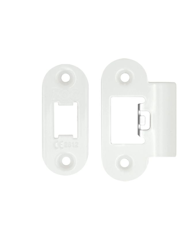 Zoo Hardware Spare Radius Acc Pk for Heavy Duty Tubular Latch - White