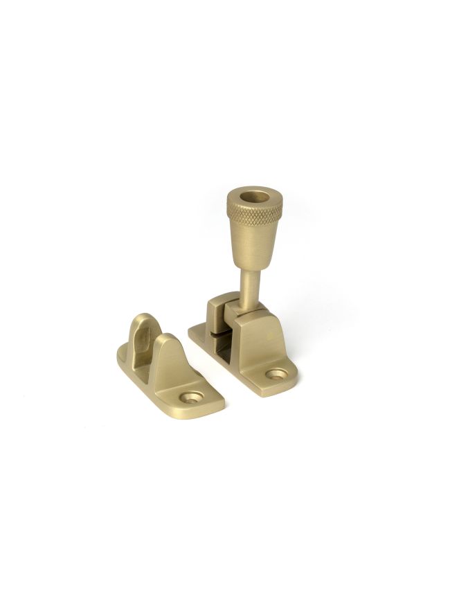 Satin Brass Brompton Brighton Fastener (Radiused)
