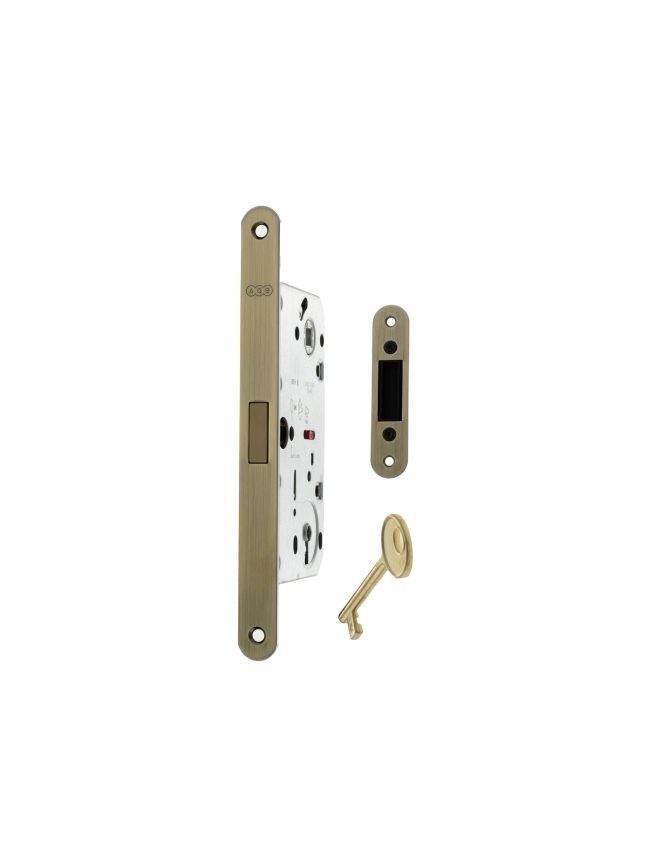 AGB Polaris 2XT Magnetic Key Sashlock 50mm backset - Antique Brass