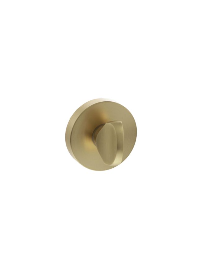 Senza Pari WC Turn and Release on Minimal Round Rose - Satin Brass