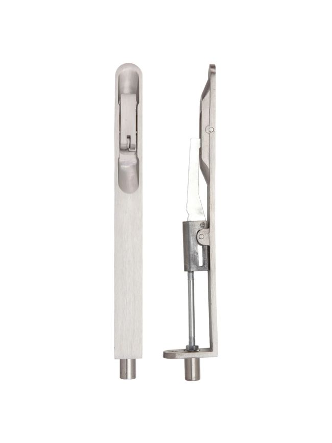 Zoo Hardware Lever action flush bolt - 20 x 200mm - radius - Satin Stainless