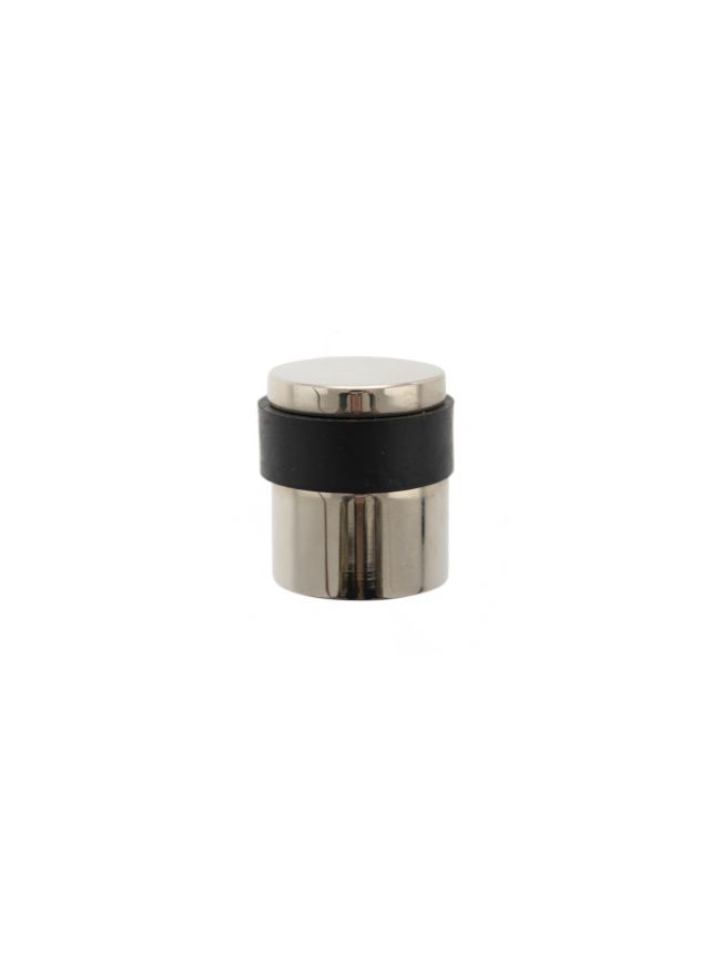 Atlantic Cylinder Premium Floor Mounted Door Stop - Polished Nickel