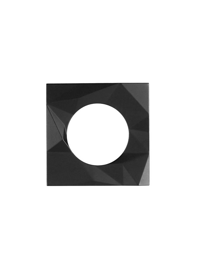 Zoo Hardware Spare Frattura Lever Square Rose Pack - Black