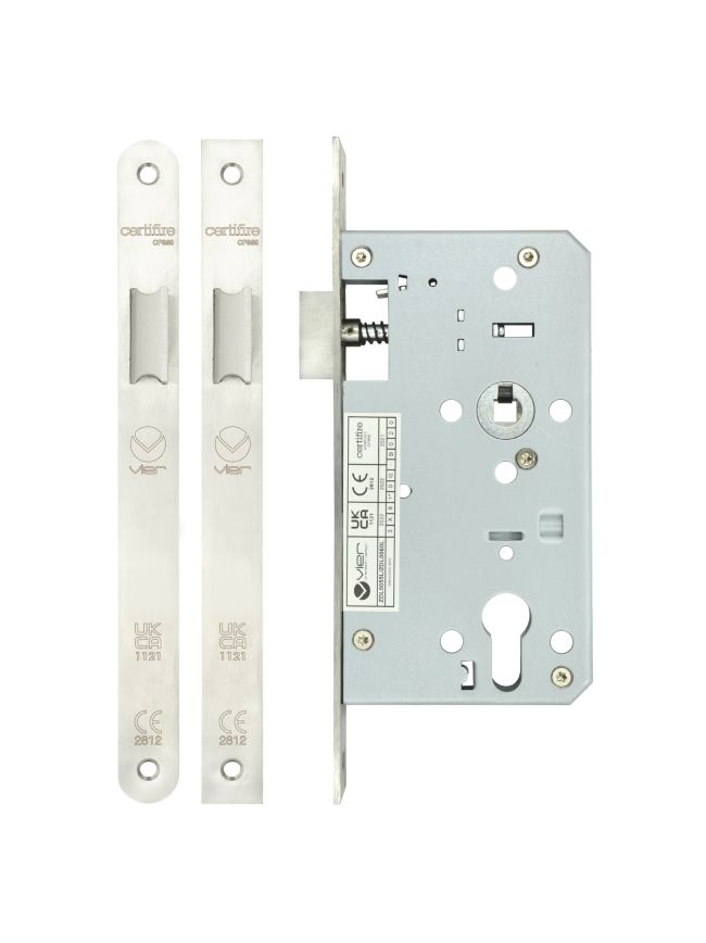 Zoo Hardware Din latch - backset 60mm - Satin Stainless