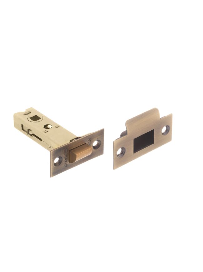 Atlantic Heavy Duty Bolt Through Tubular Latch 3" - Matt Antique Brass