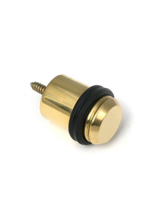 Polished Brass Floor Mounted Door Stop