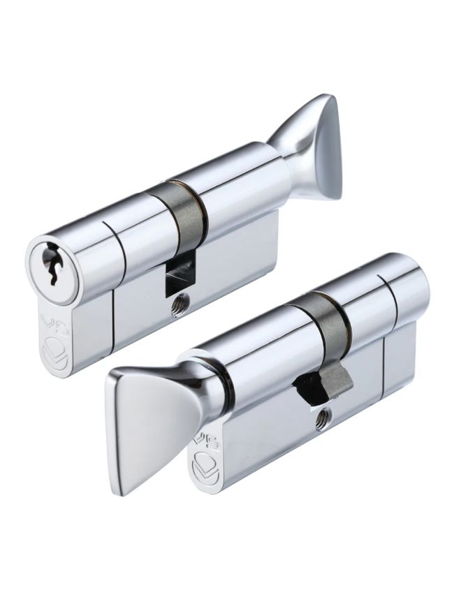 Zoo Hardware V5 70mm Cylinder and Turn Keyed to Differ - Chrome