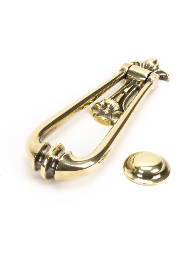 Aged Brass Loop Door Knocker