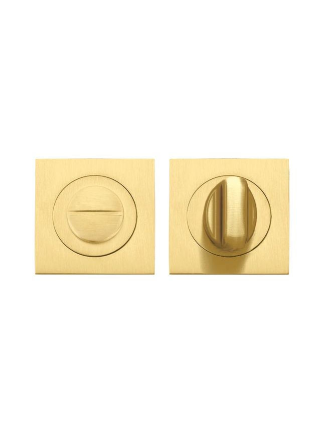 Zoo Hardware Square turn & release - Favo Satin Brass