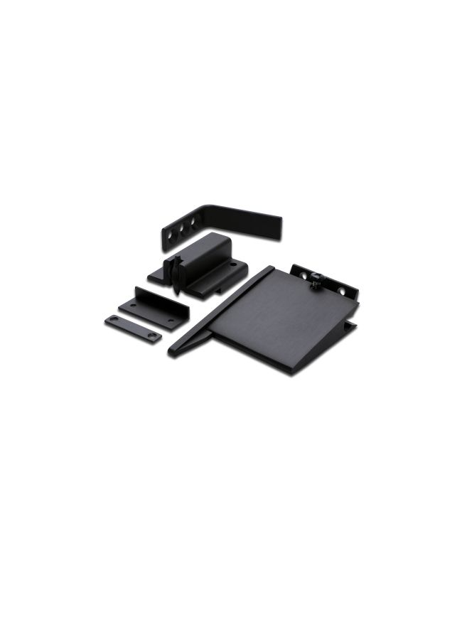 Zoo Hardware Size 3-6 Double Rebated Door Selector - Complete With 102mm Arm, Standard Rebate Catch - Black