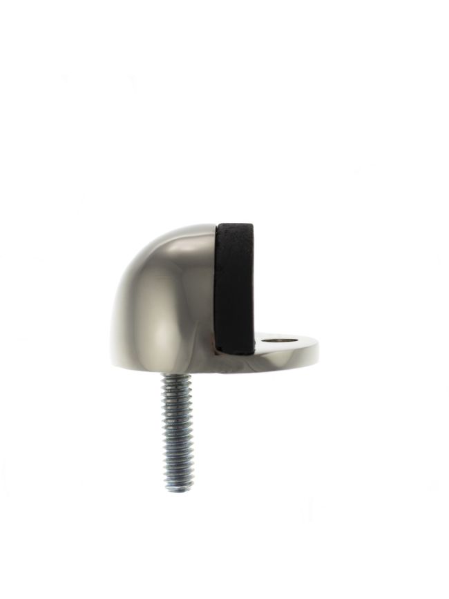 Atlantic Half-Moon Premium Floor Mounted Door Stop - Polished Nickel