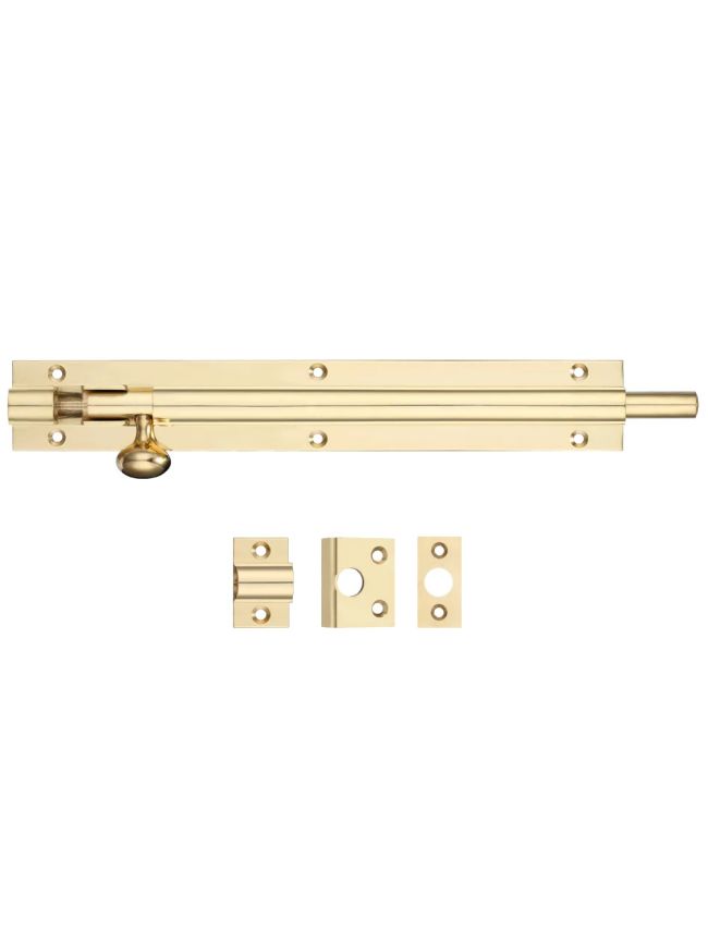 Zoo Hardware Architectural Barrel Bolt 200mm x 30mm - Brass
