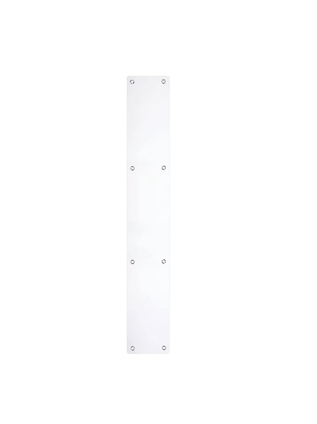 Zoo Hardware Finger Plate - Blank (Rounded Corner) 75mm x 475mm - PSS - Stainless Steel