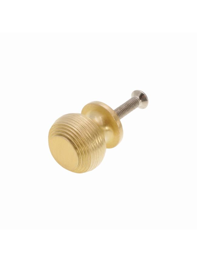 Beehive Small 30mm Cupboard Knob Satin Brass